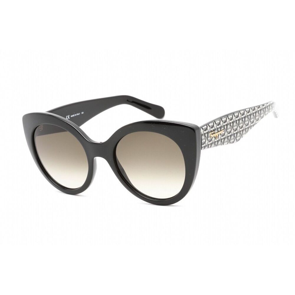 NWT Salvatore Ferragamo SF964S Black Cat Eye 54mm Sunglasses